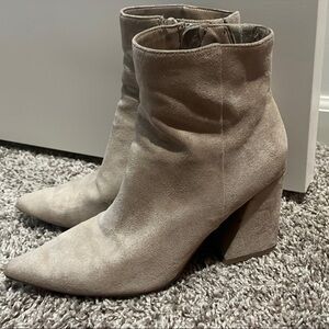 Women's Tan Suede Ankle Boots